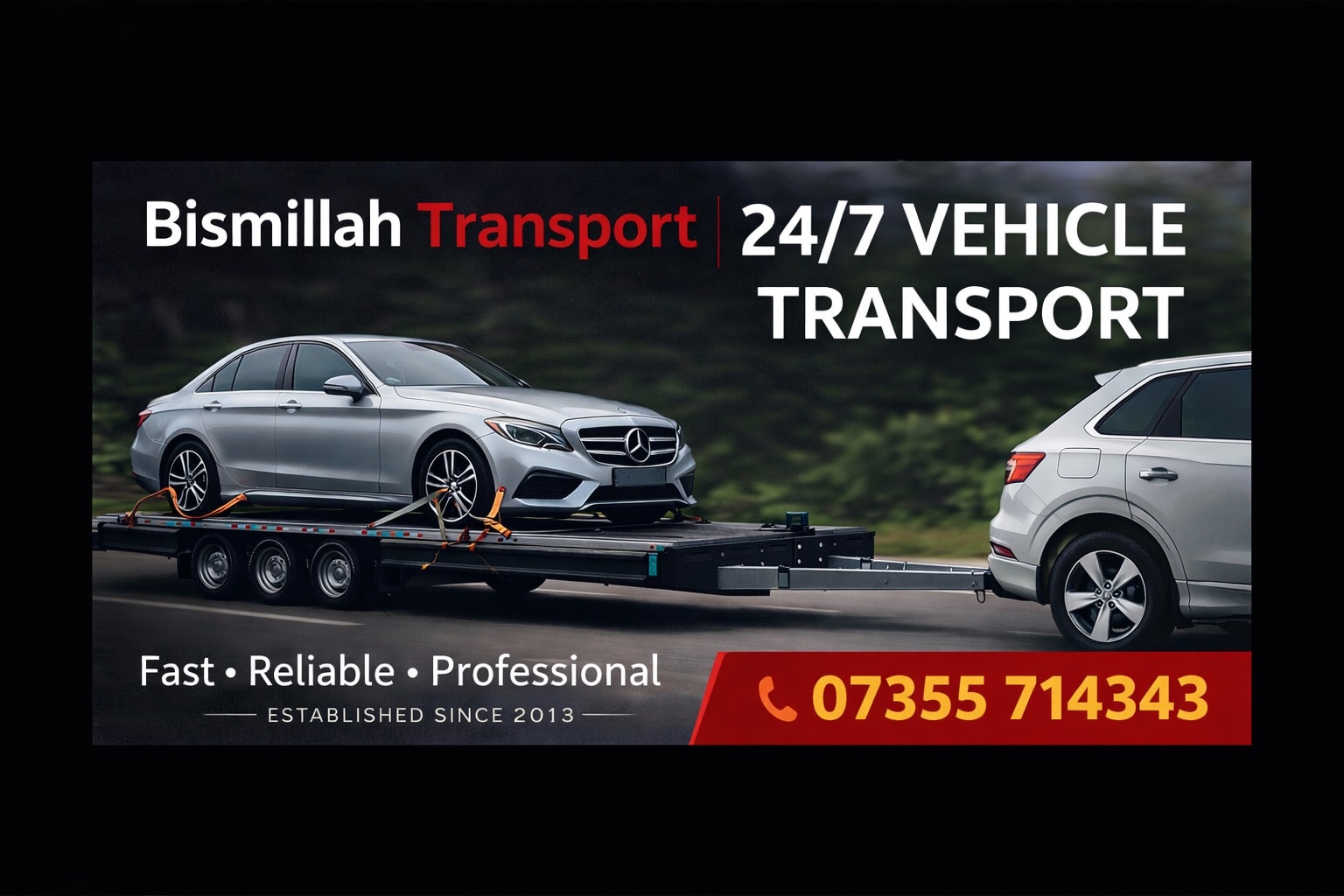 Bismillah Transport — 24/7 vehicle transport service